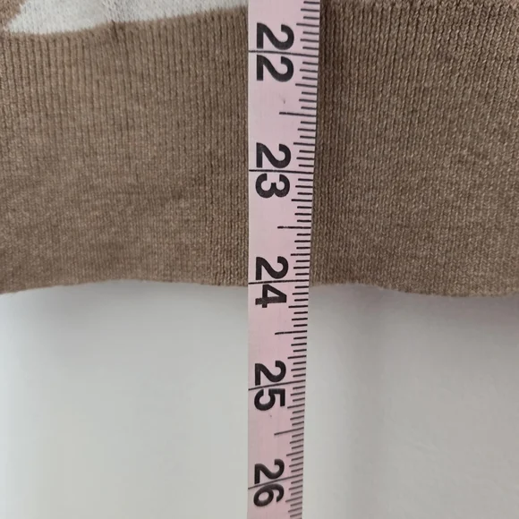 LOFT Women's Argyle Sweater XL - Purple and Brown - Picture 4 of 5